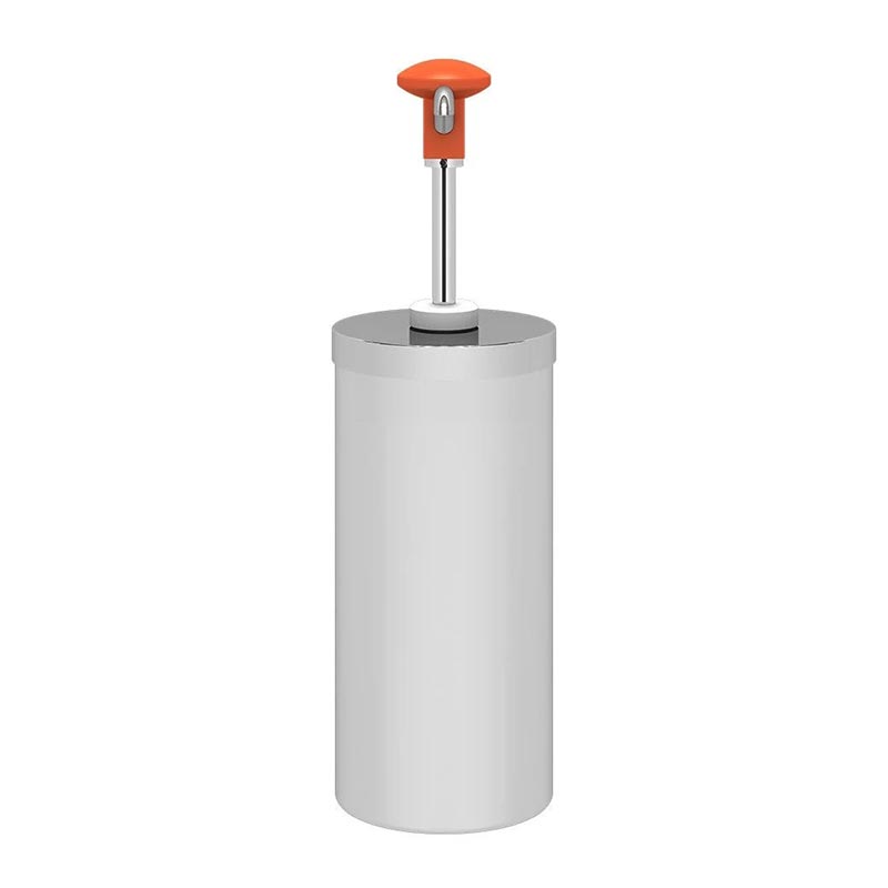 Kalando KD-004 Silindir Hazneli Basmalı Paslanmaz Çelik Sos Pompası, 2.25 L, Turuncu — Kalando — Görsel 2