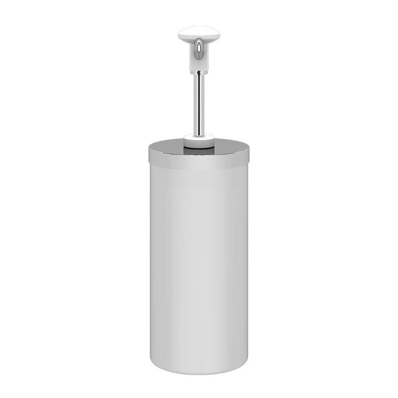 Kalando KD-004 Silindir Hazneli Basmalı Paslanmaz Çelik Sos Pompası, 2.25 L, Beyaz — Kalando — Görsel 2