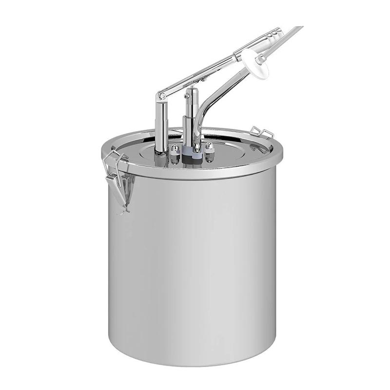 Kalando KD-02-10 Enjekte Dolum İğneli Paslanmaz Çelik Kollu Sos Pompası, 10 L — Kalando — Görsel 1