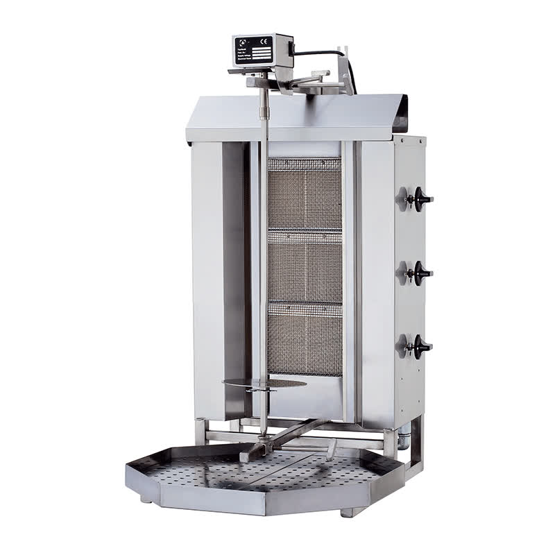 Kalitegaz Doner Ocagi 3 Radyanli KLG-220 Gazli Ustten Motorlu