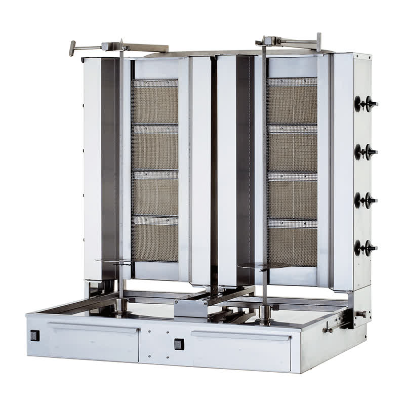 Kalitegaz Doner Ocagi 4 4 Radyanli Gazli Alttan Motorlu Hareketli Klg224t Govde ıkiz Model