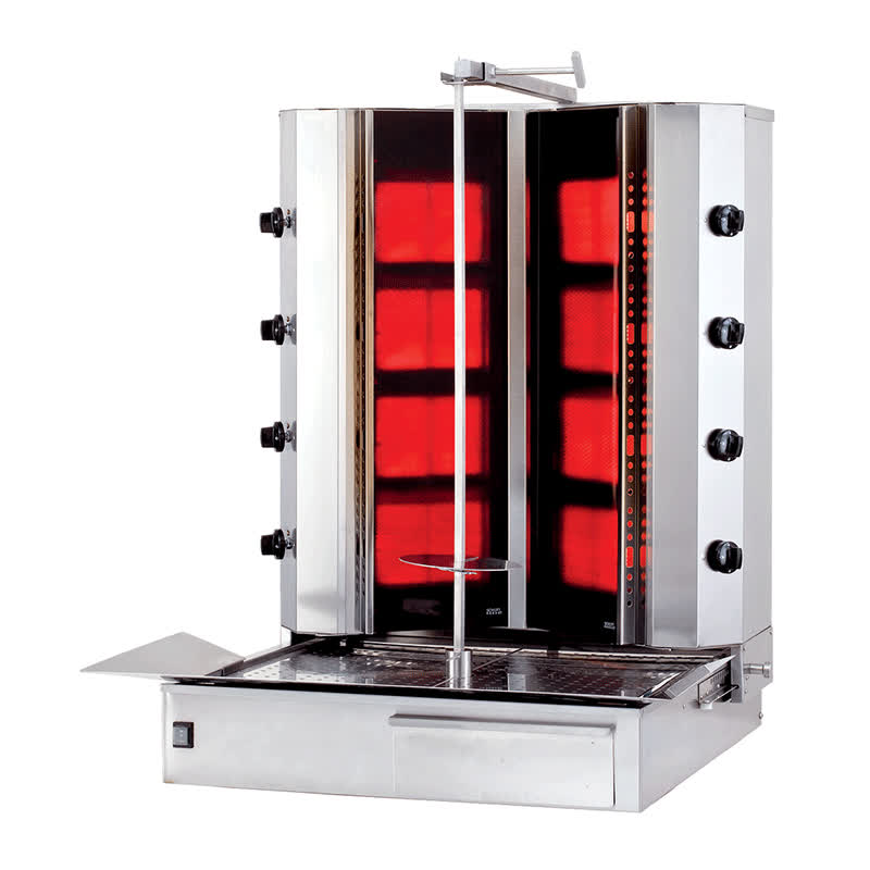 Kalitegaz Model Doner Ocagi 4 4 Radyanli Gazli Alttan Motorlu Hareketli Klg224vg Govde Camli V