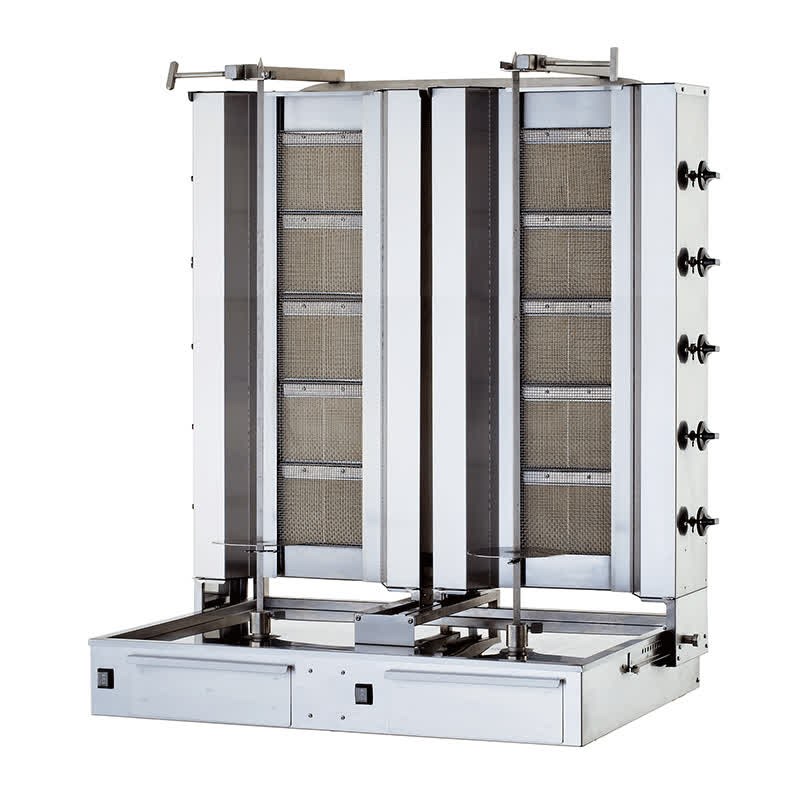 Kalitegaz ıkiz Model Doner Ocagi 5 5 Radyanli Gazli Alttan Klg225t Motorlu Hareketli Govde