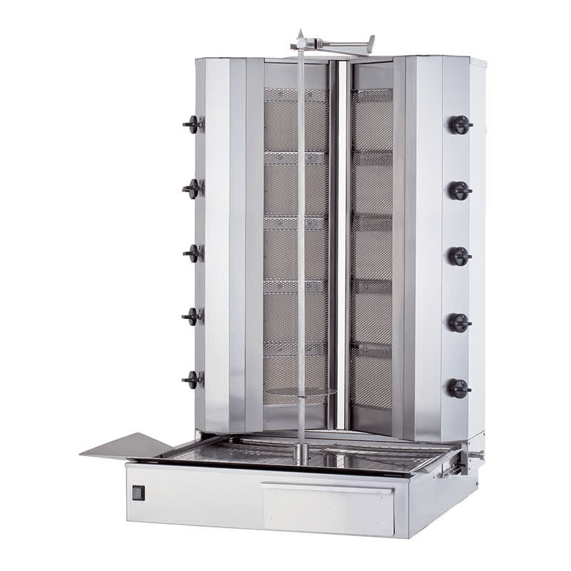 Kalitegaz V Model Doner Ocagi 5 5 Radyanli Gazli Alttan Klg225v Motorlu Hareketli Govde