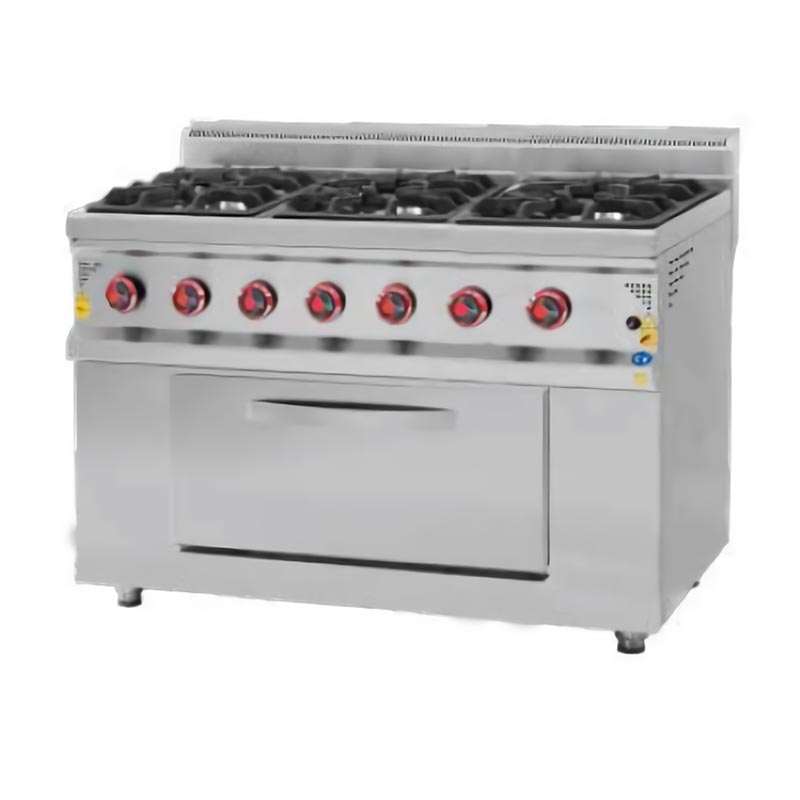 Karacasan 900 Seri Fırınlı Ocak, Kuzine, 1200x900x850 mm, Gazlı — Karacasan
