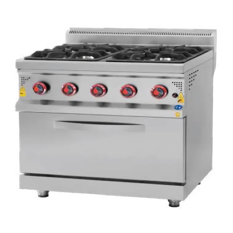 Karacasan 900 Seri Fırınlı Ocak, Kuzine, 800x900x850 mm, Gazlı — Karacasan