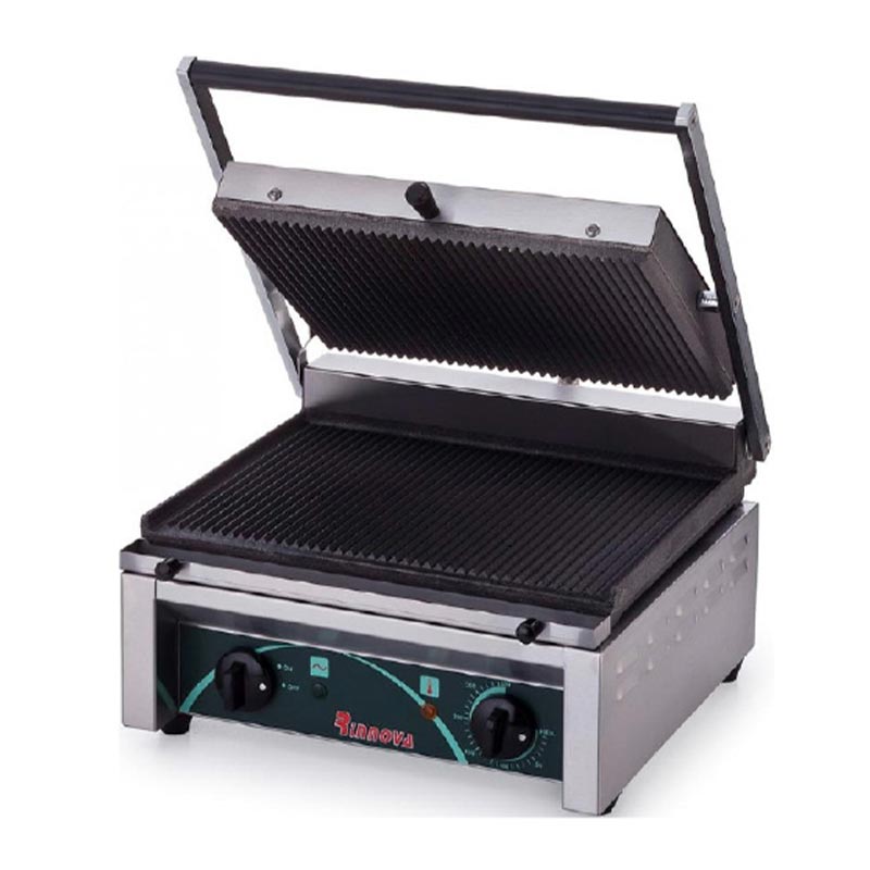 Kayalar Duz Ust Oluklu Tost Makinesi Alt Elektrikli