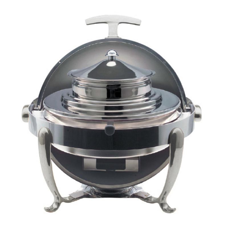 Kayalar Chafing Dish Corbalik Roll Top Yuvarlak 180 Derece Acilir Elektrikli