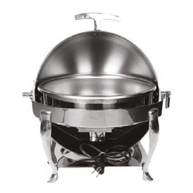 Kayalar Chafing Dish Roll Derece Acilir TOP-180 Yuvarlak Jel Yakitli