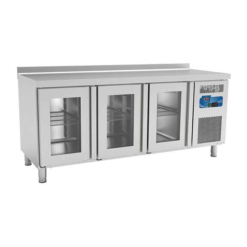 Kayalar Tezgah Tip Buzdolabi Cam Kapili L 2 234 Kapili 140x60x85 Cm