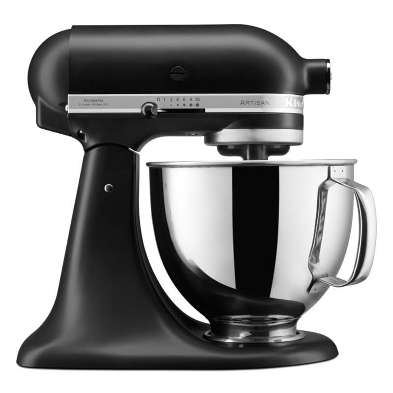 KitchenAid 5KSM125EBM Artisan Stand Mikser, 4.8 L, Mat Siyah — KitchenAid