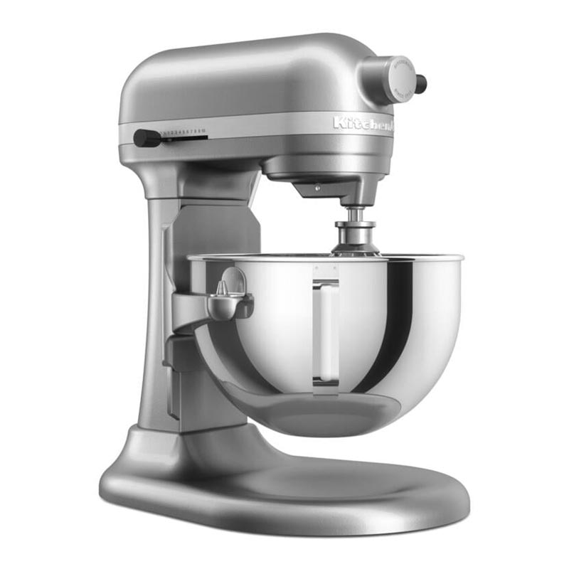KitchenAid 5KSM55SXX Ağır Hizmet Tipi Kaldırılabilir Kaseli Stand Mikser, 5.2 L, Gümüş — KitchenAid