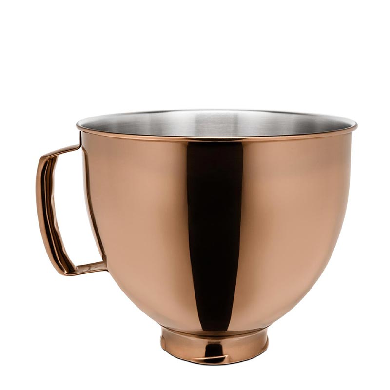 KitchenAid 5KSM5SSBRC 4.8 L Stand Mikser için Paslanmaz Çelik Kase, Bakır — KitchenAid