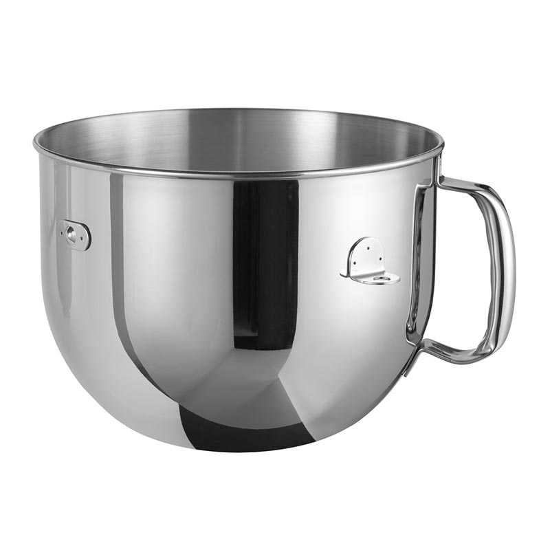 Kitchenaid Artisan Standlı Mikser İçin Kase, 6.9 L, Zımparalı, Paslanmaz Çelik — KitchenAid — Görsel 1