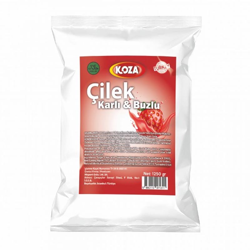 Koza Çilekli Karlı Buzlu Toz Karışım, 1250 gr — Koza