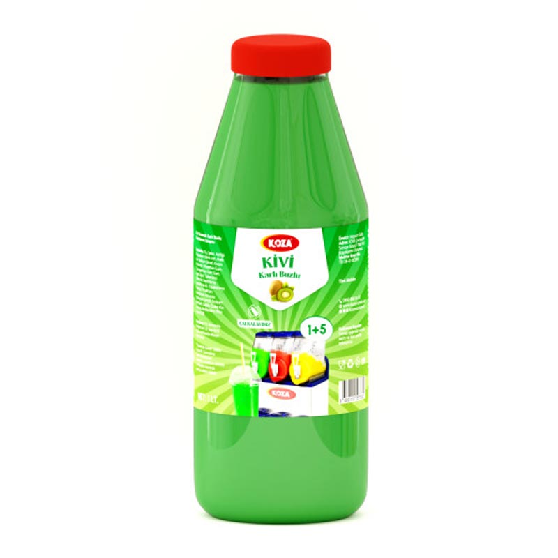 Koza Kivi Aromalı Karlı Buzlu Konsantre Karışımı, 1 L — Koza