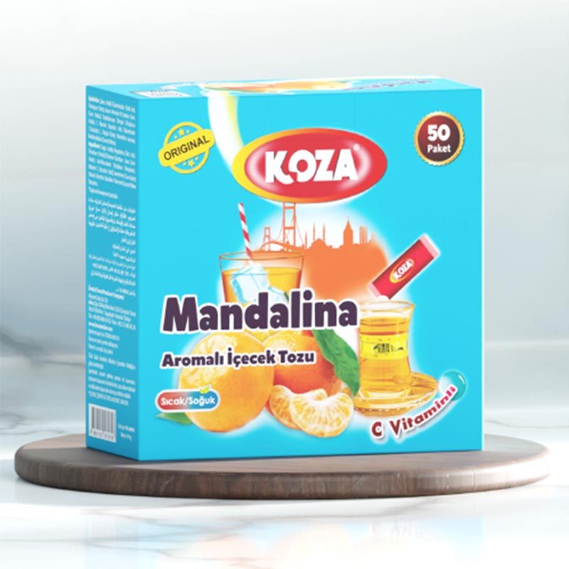 Koza Tek İçimlik Mandalina Aromalı Toz İçecek — Koza