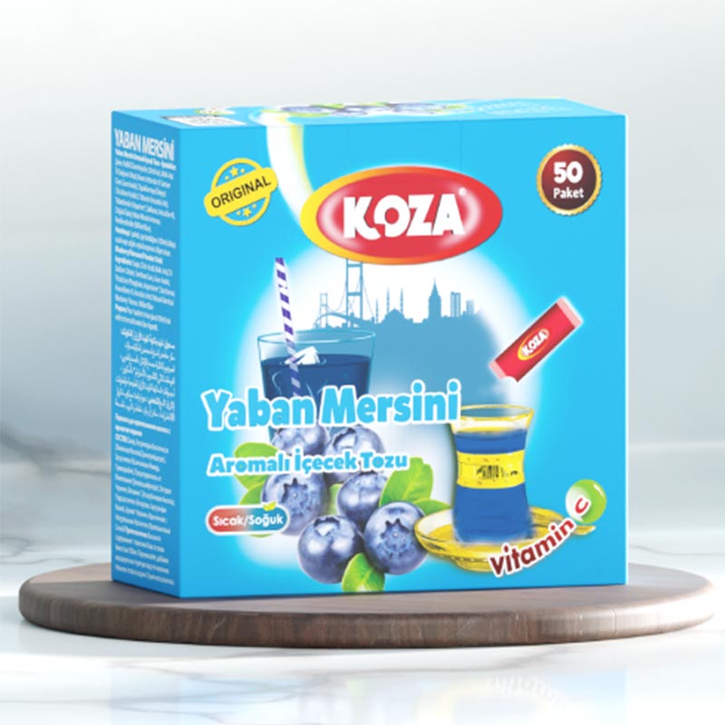 Koza Tek İçimlik Yaban Mersini Aromalı Toz İçecek — Koza
