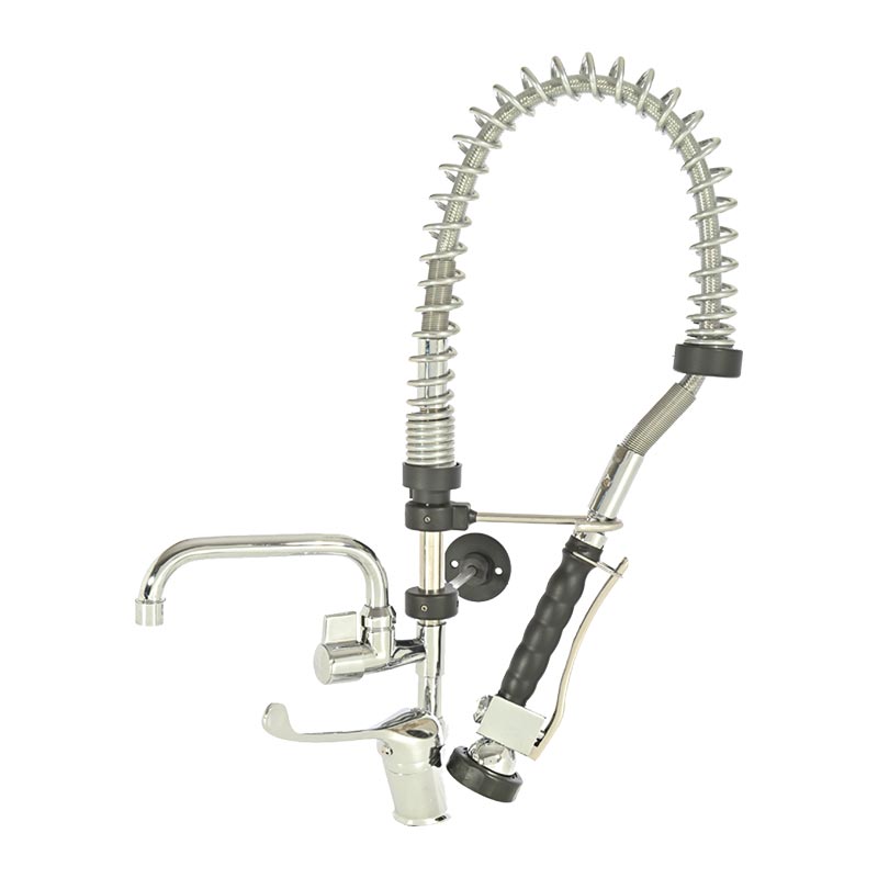 Liva Tezgaha Monte Ara Musluklu Dus Sprey Unitesi GAZ-065 Cift Su Girisli