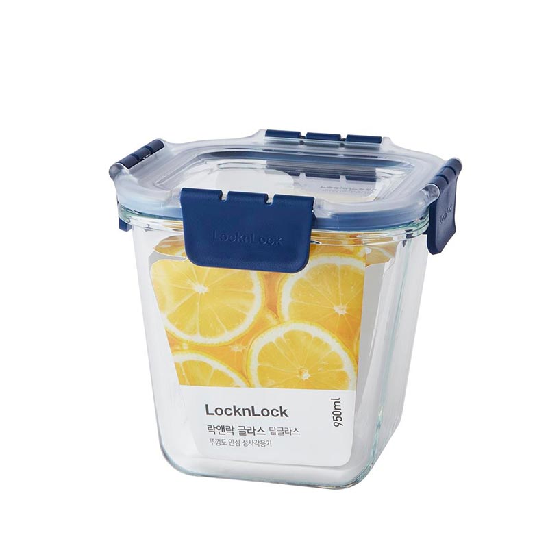 LocknLock LBG217 Top Class Fırın ve Saklama Kabı 950 ml, Mavi — LocknLock
