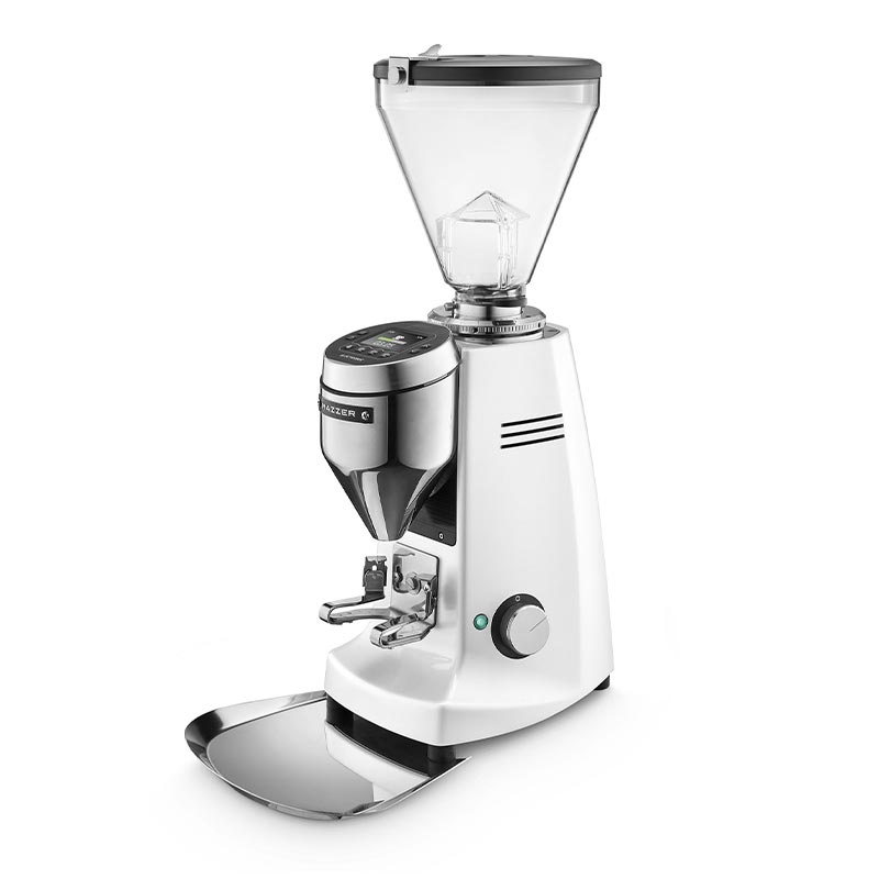 Mazzer Pro Electronic Beyaz On Demand Kahve Degirmeni Super Jolly