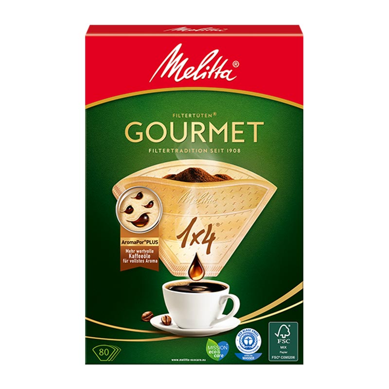 Melitta 1x4 Gourmet Kahve Filtre Kağıdı — Melitta