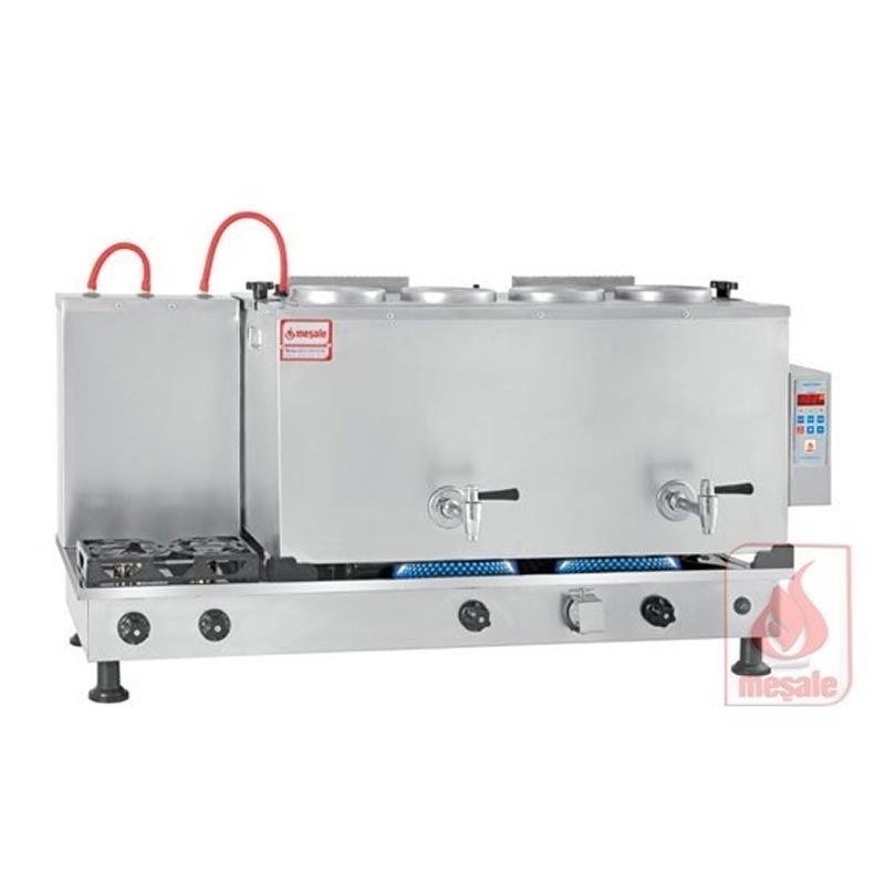 Meşale Inox Çay Kazanı, Dijital, Full Otomatik, 4 Demlikli — Meşale — Görsel 1