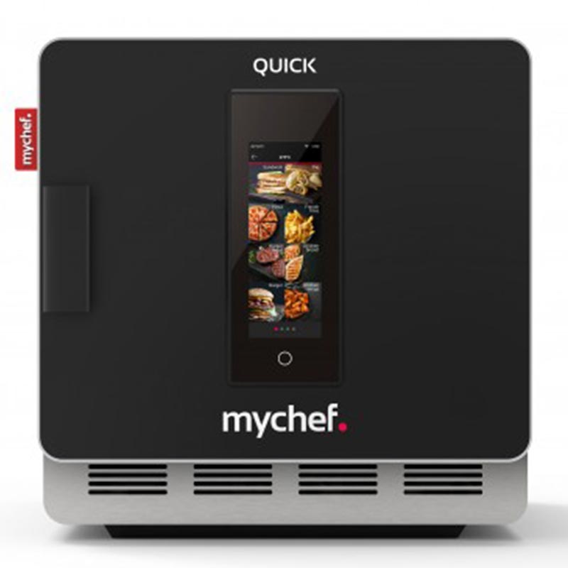 Mychef Quick 1T Katalizörlü Hızlı Pişirme Fırını, Siyah — Mychef