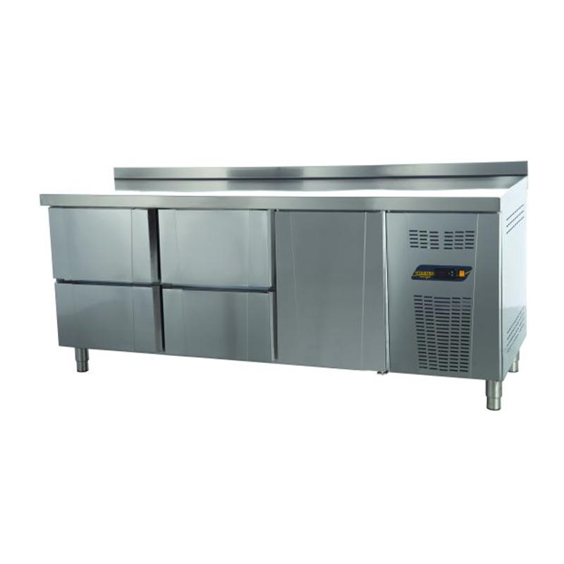 Ndustrio Tezgah Tip Gastronorm Buzdolabi 4 Cekmeceli TPG-73 1 Kapili 4d