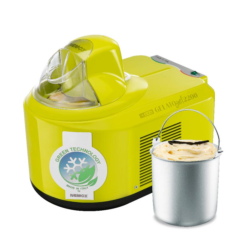 Nemox Gelato Chef 2200 i-Green Dondurma ve Sorbe Makinesi, Yeşil — Nemox