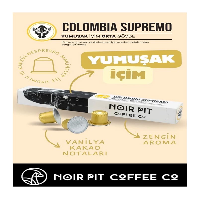 Noir Pit Colombia 10 Adet Kapsül Kahve — Noir Pit — Görsel 2