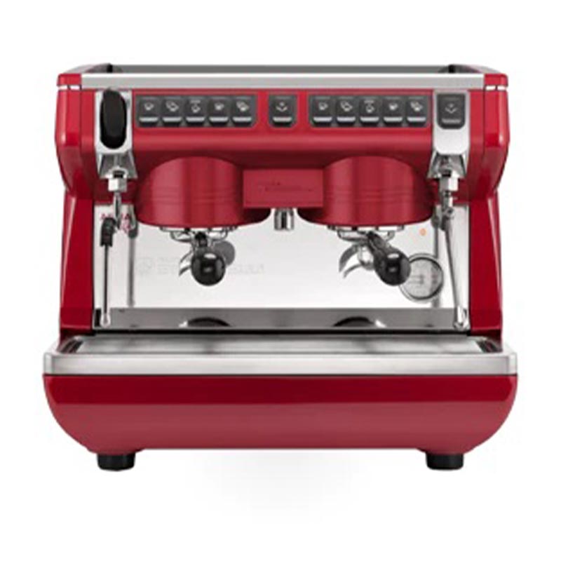 Nuova Simonelli Appia Life Compact Tall Cup Tam Espresso Kahve Makinesi 2 Gruplu Kirmizi Otomatik