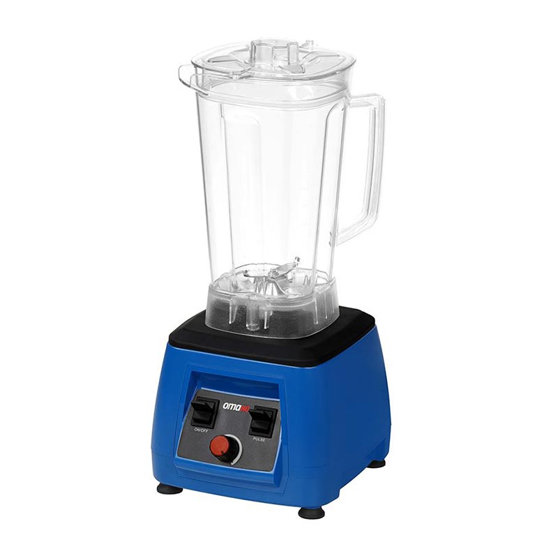 Omake BLE02.E11 Manuel Bar Blender, Şeffaf Kapak, 3 L, 2200 W, Mavi — Omake