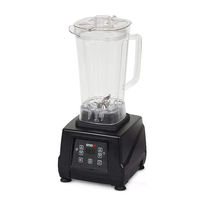 Omake BLE12.E15 Buz Kırıcı Dijital Bar Blender, Şeffaf Kapak, 3 L, 2200 W, Siyah — Omake — Görsel 1