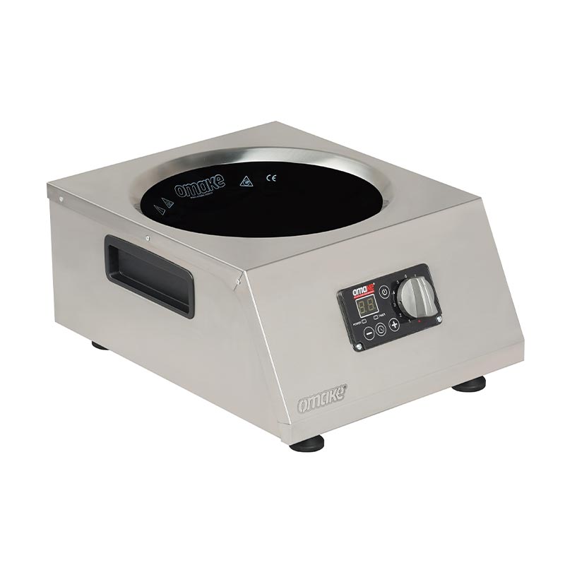 Omake IND25.I15 Cam Yüzeyli Wok İndüksiyon Ocak, 5000 W, Elektrikli — Omake