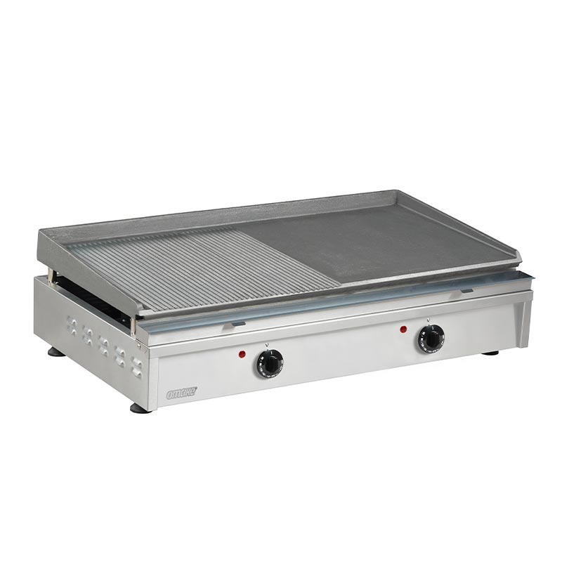Omake IZG02.E11 Z5F Döküm Pleyt Izgara, 80 cm, Elektrikli — Omake