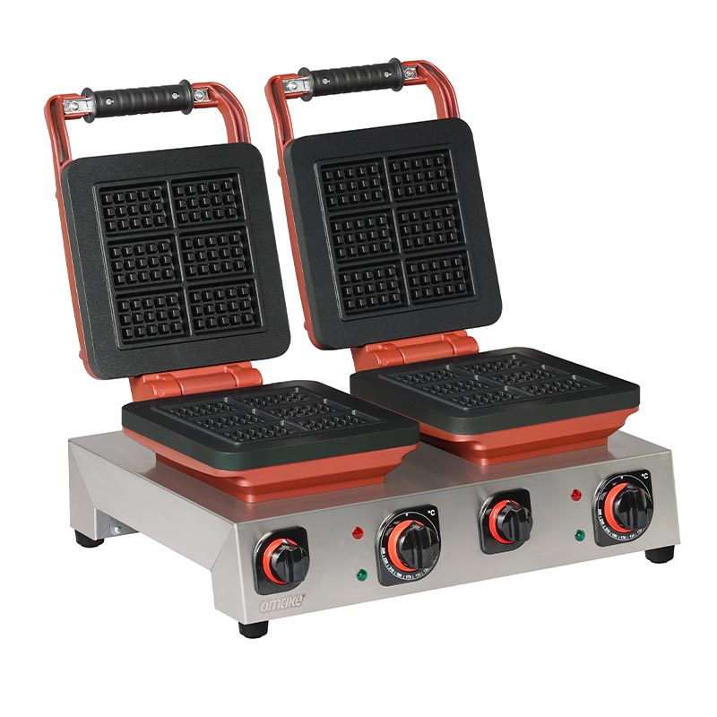 Omake 0301 Zamanlayicili Elektrikli Mini Belcika Ciftli Waffle WFL-21 Makinesi E22 Z5f