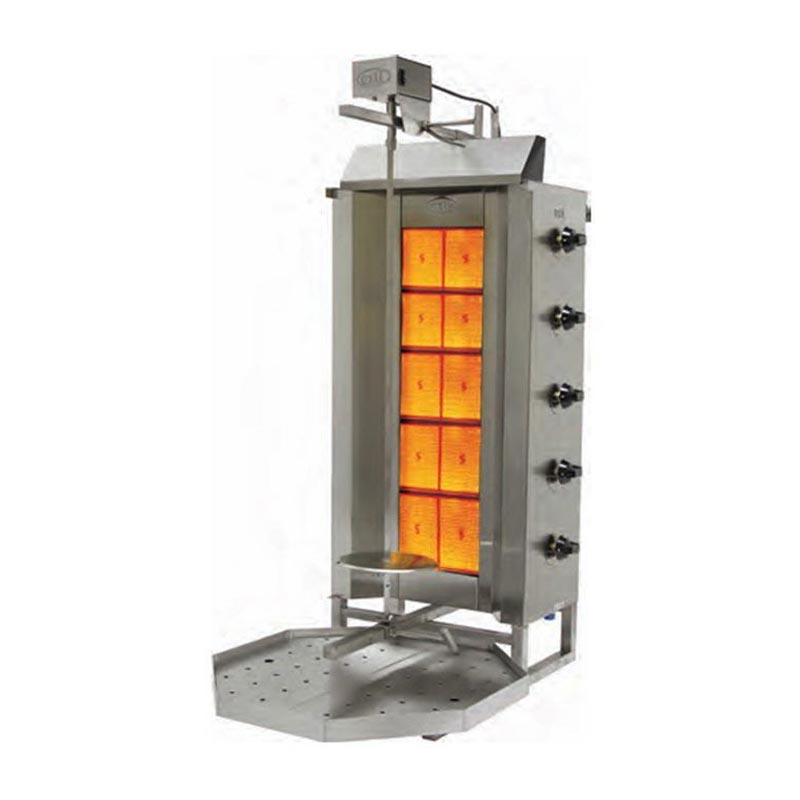 Oztiryakiler Model Ustten Motorlu Doner Ocagi 5gd 5 Radyanli Gazli