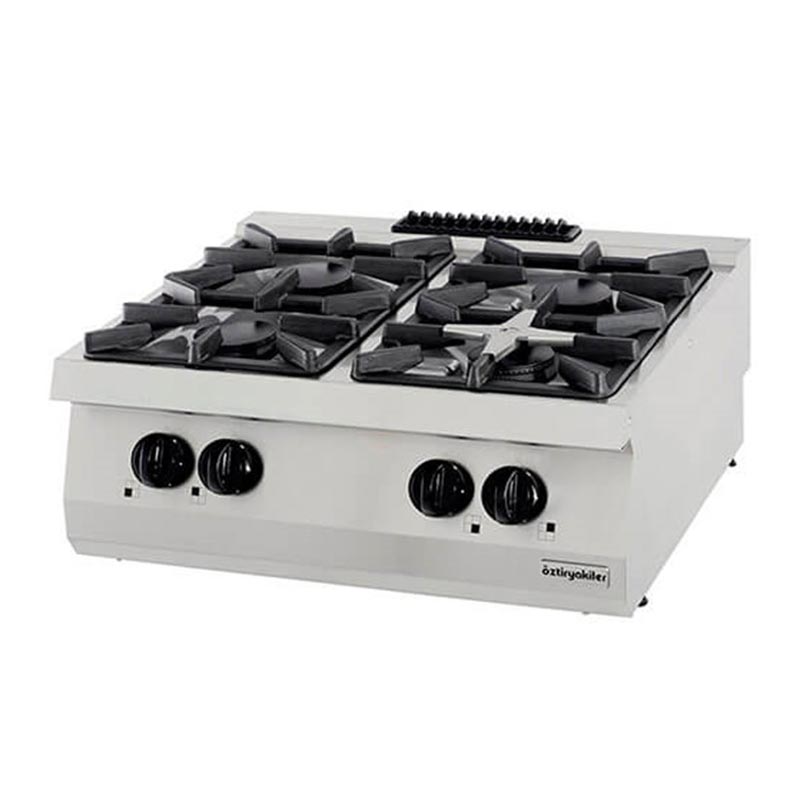 Öztiryakiler 700 Seri OSOG 8070 LP Dörtlü Set Üstü Ocak, 80x70x28 cm, Gazlı — Öztiryakiler