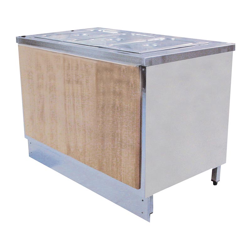 Öztiryakiler Ahşap Kaplamalı Sıcak Servis Bankosu, 3 GN 1/1-200 mm, 120x70 cm — Öztiryakiler — Görsel 1