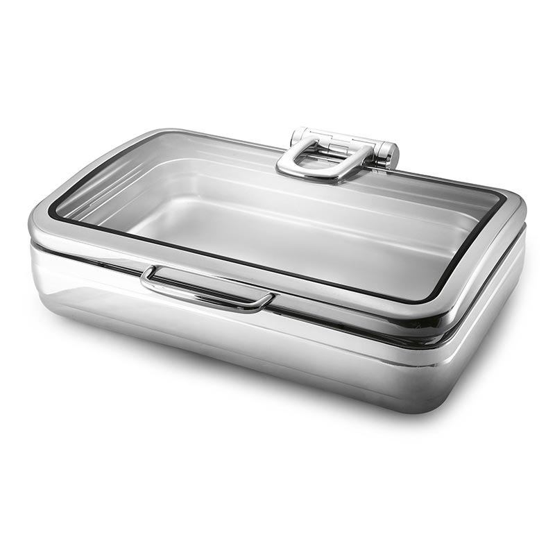 Oztiryakiler ısiticisiz Dikdortgen Chafing Dish 1 11 GN-1 2 L Kizakli