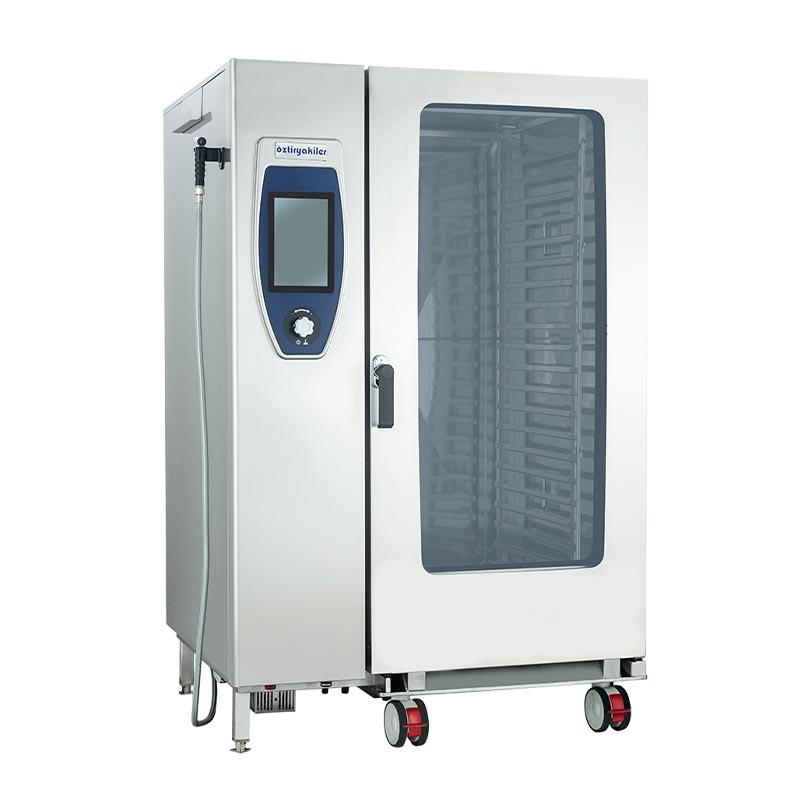 Oztiryakiler Fırın 1 40 Tepsi Kapasiteli GN-1 Gazli Konveksiyonlu Kombi