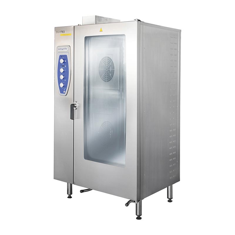 Oztiryakiler Fırın 20 Adet GN-2 1 Tepsi Kapasiteli OKFG-202 Gazli Konveksiyonlu Kizakli