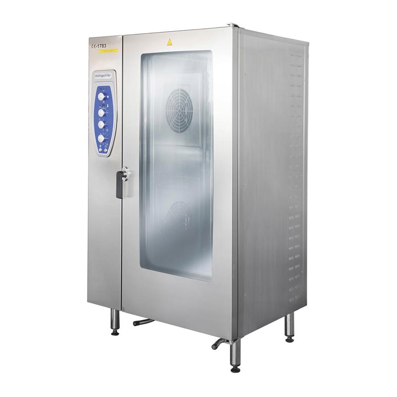 Oztiryakiler Konveksiyonlu Kizakli Kit Arabali Fırın 20 Adet GN-2 1 OKFG-202 Tepsi Kapasiteli Gazli