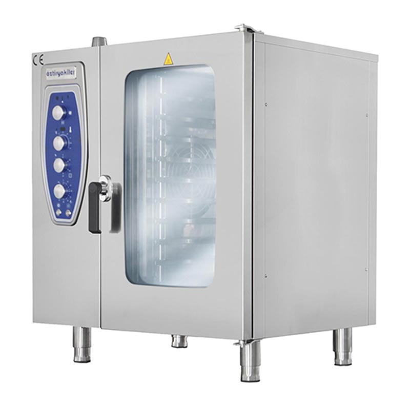 Oztiryakiler Kizakli Konveksiyonlu Fırın 6 Adet GN-1 1 OKFG-601 Tepsi Kapasiteli Gazli