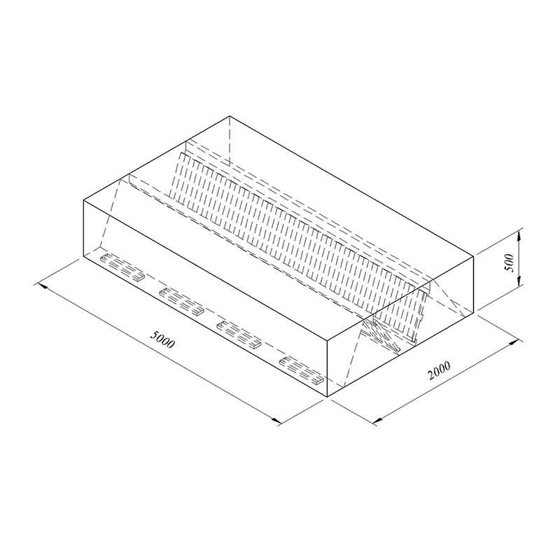Oztiryakiler Orta Tip Filtreli Cift 500x200 Cidar Davlumbaz Cm