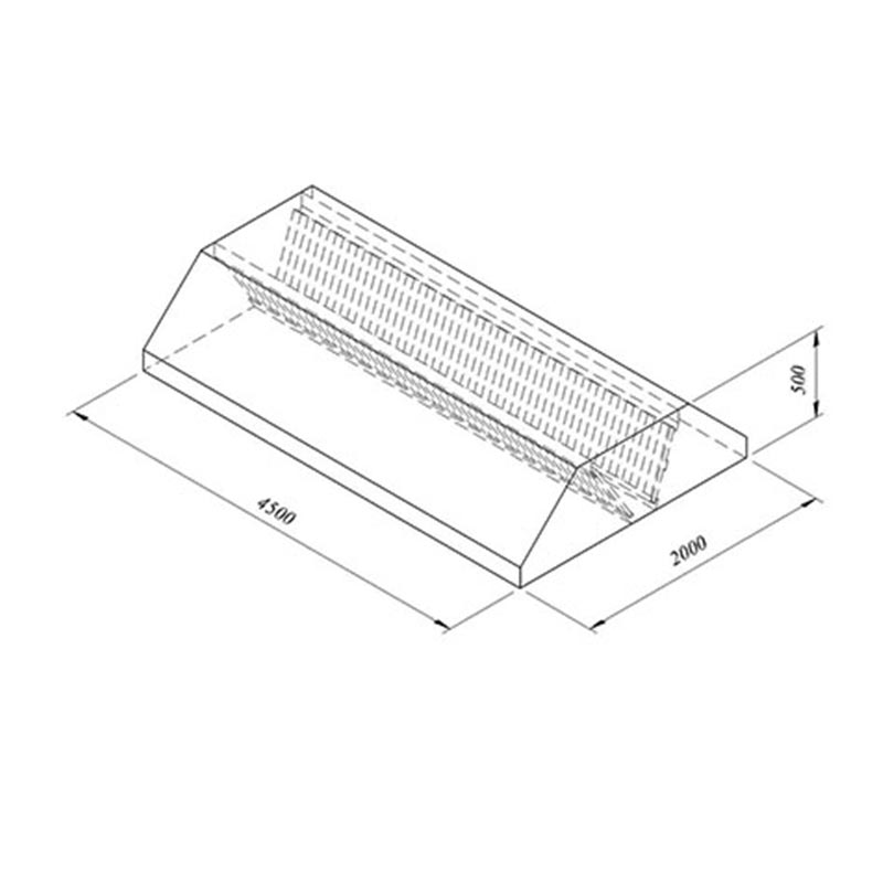 Oztiryakiler Orta Tip 450x200 Filtreli Davlumbaz Cm