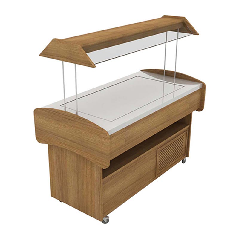 Oztiryakiler Sogutmali Duz Elektrikli 153x149x78 Yuzeyli Saladbar Cm