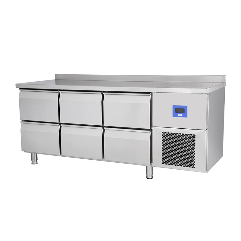 Oztiryakiler Yatay Tezgah Tip Derin Dondurucu 6 Cekmeceli TA-360 380 L Lmv