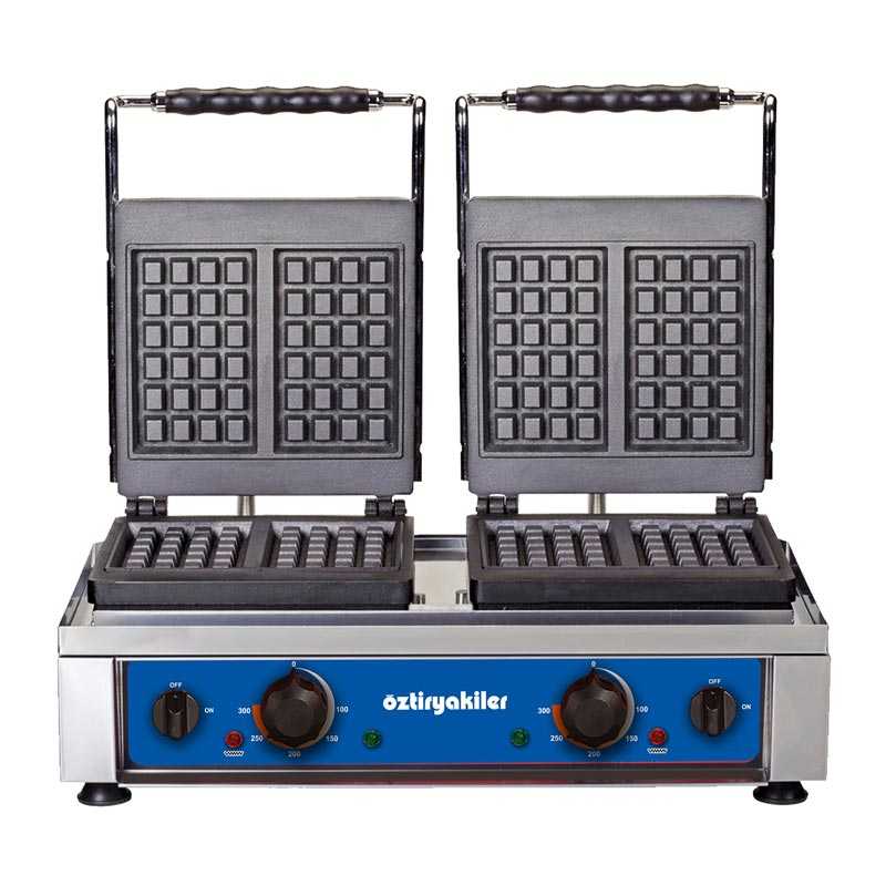 Oztiryakiler Kare Model WKM-25 Waffle Makinesi Ciftli